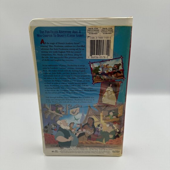Disneys Pocahontas II Journey To A New World 1998 VHS Clamshell Family Animation - Picture 2 of 3